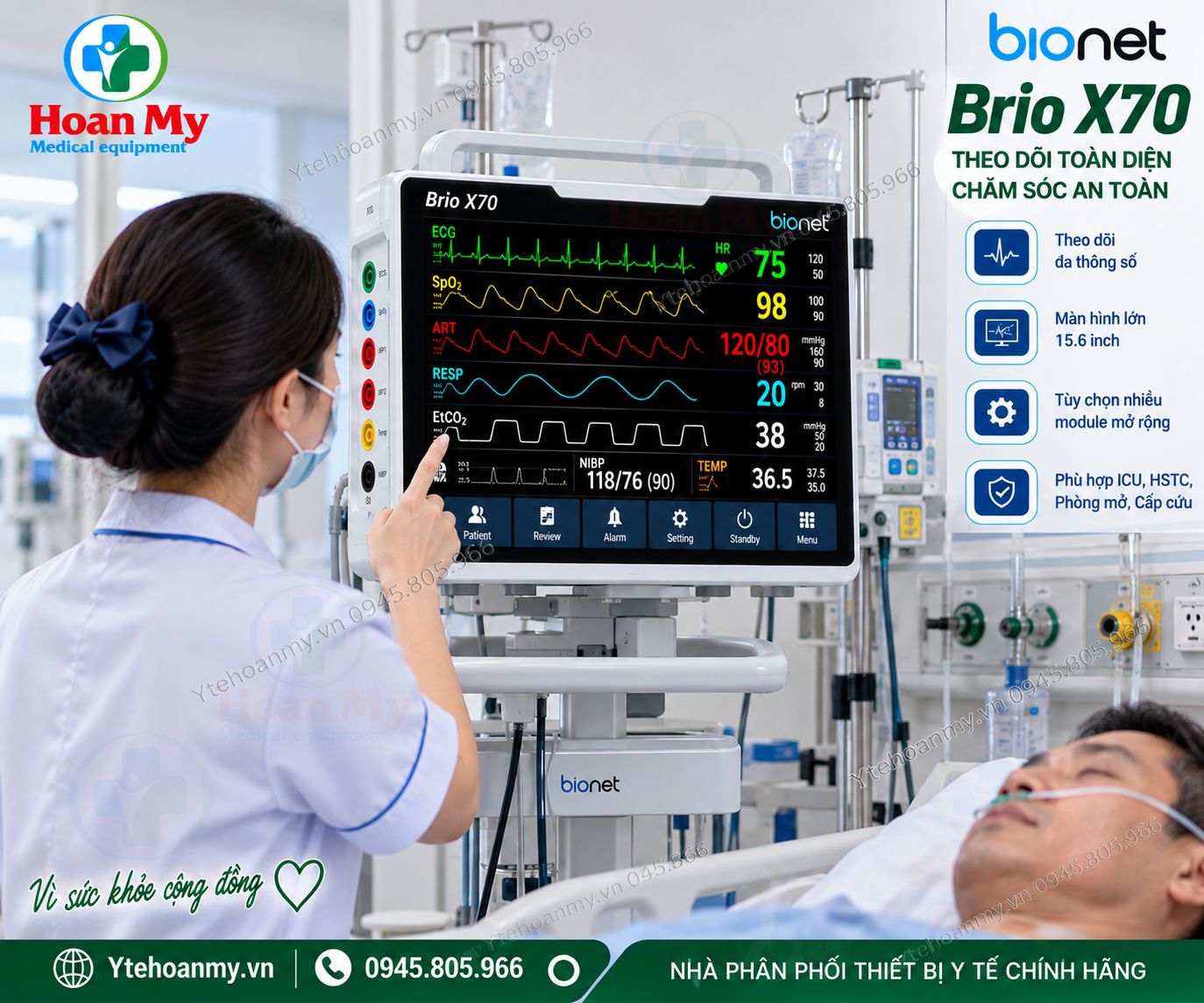 Bảng Gi&aacute; M&aacute;y Monitor Theo D&otilde;i Bệnh Nh&acirc;n Mới Nhất 2026 - Từ 16,5 Triệu đồng
